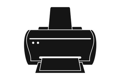 Brand printer icon, simple style