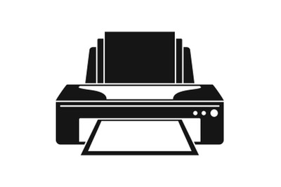 Jet printer icon, simple style