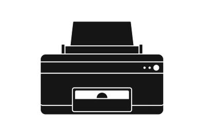 Home printer icon, simple style