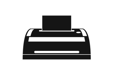 Digital printer icon, simple style