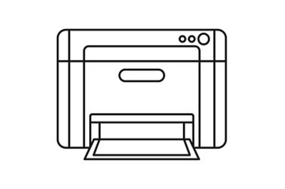 Printer icon, outline style