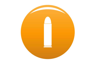 Cartridge icon vector orange