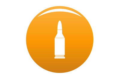 Bullet icon vector orange