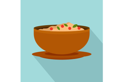 Vietnam food icon, flat style