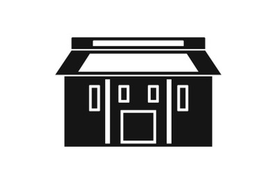 Farm asia house icon, simple style