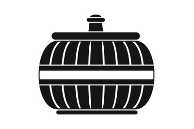 Asia vase icon, simple style