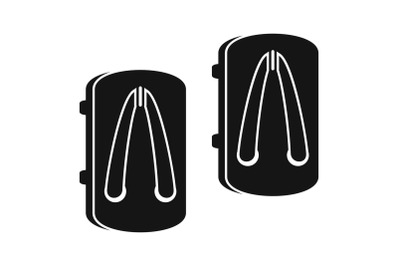 Asian slippers icon, simple style