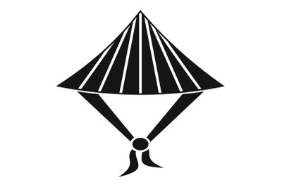 Taiwan conic hat icon, simple style
