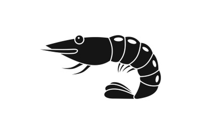 Shrimp icon, simple style