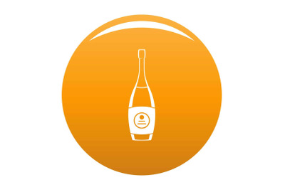 Party champagne icon vector orange