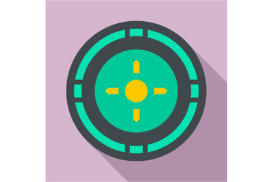 Reticle target icon, flat style