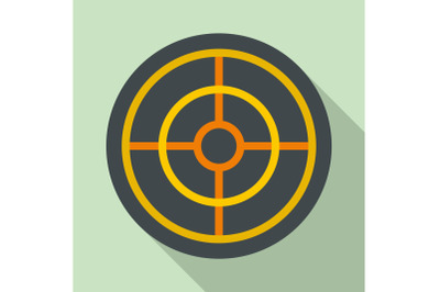 Arch target icon, flat style