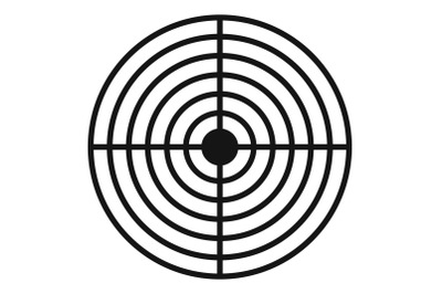 Cross aim target icon, simple style