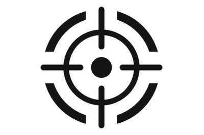 Aim target icon, simple style