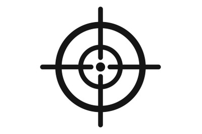 Arch target icon, simple style