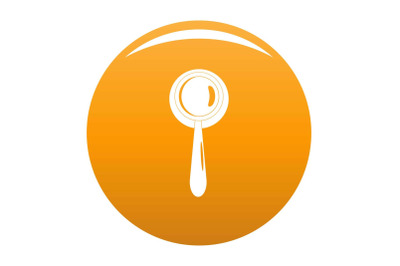 Judgement icon vector orange