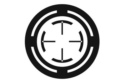 Sight icon, simple style