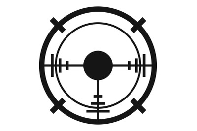 Sniper elite aim icon, simple style