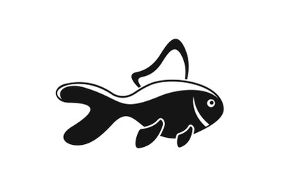 Aquarium fish icon, simple style