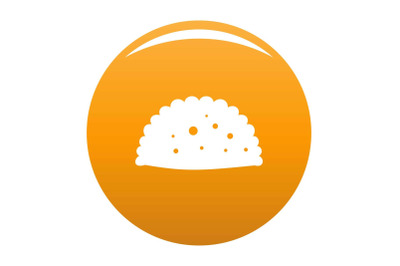 Pattie icon vector orange