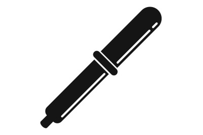 Chemical pipette icon, simple style