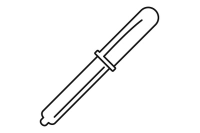 Medicine pipette icon, outline style