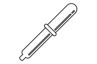 Chemical pipette icon, outline style