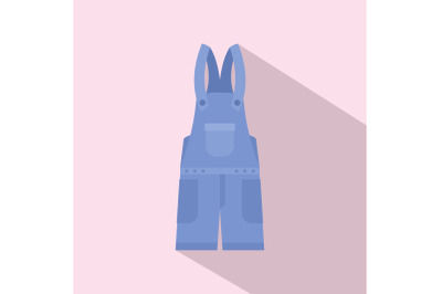 Work clothes icon, flat style