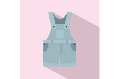 Worker clothes icon, flat style