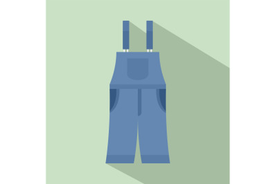 Strip pants icon, flat style