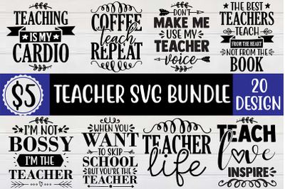 Funny Teacher SVG Bundle