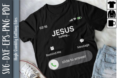 Jesus Is Calling Christian Cross Believe