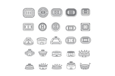 Selfie video photo people icons set, outline style