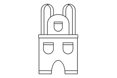 Work clothes icon, outline style