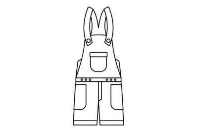 Worker clothes icon, outline style