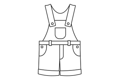 Strip pants icon, outline style