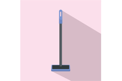 Sponge mop icon, flat style