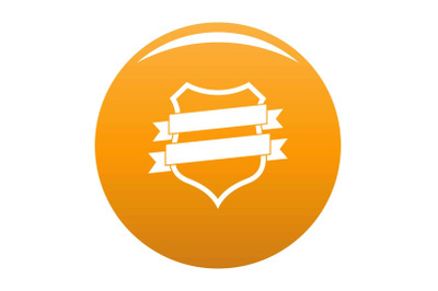 Badge design icon vector orange