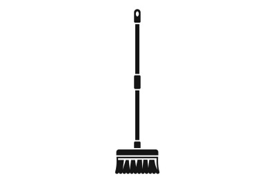 Brush mop icon, simple style