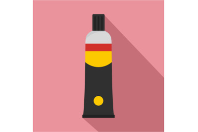 One moment glue icon, flat style