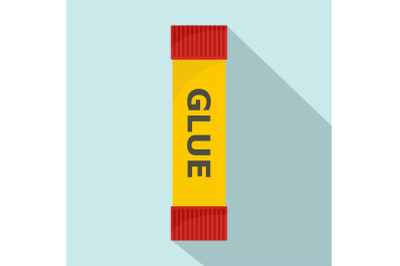 Glue stick icon, flat style