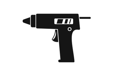 Glue pistol icon, simple style