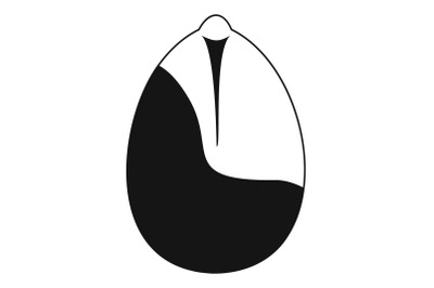 Nut icon, simple style