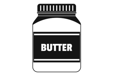 Butter nut icon, simple style