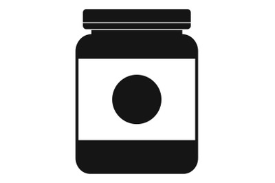 Butter jar icon, simple style