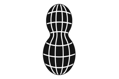 Raw peanut icon, simple style