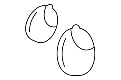 Peanuts icon, outline style