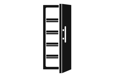 Kitchen fridge icon, simple style