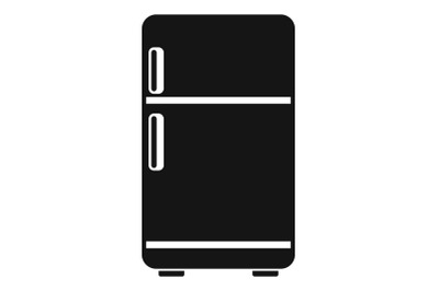 Retro fridge icon, simple style
