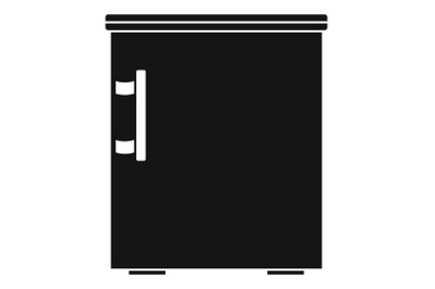 Small fridge icon, simple style